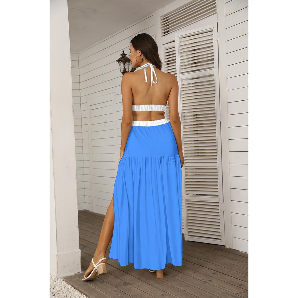Blue Ocean Women's Tie Back Wrap Dress