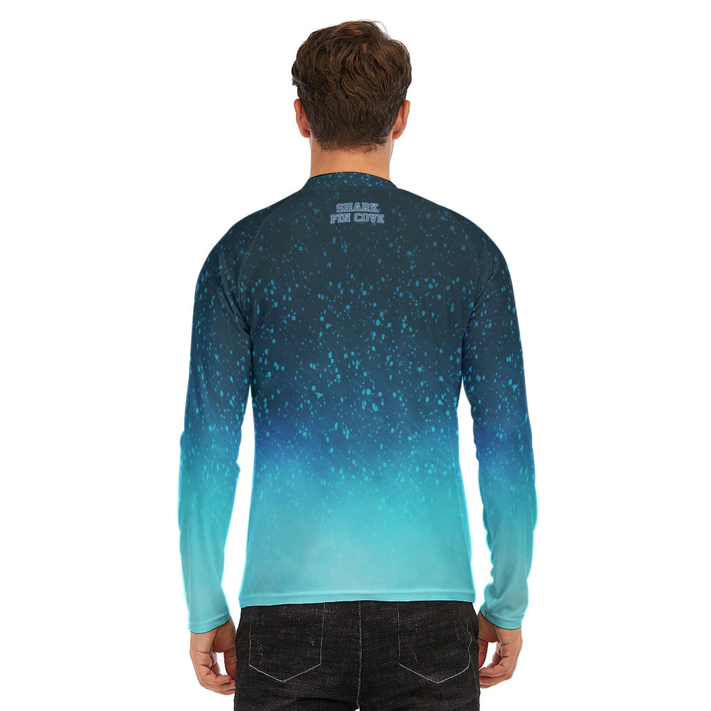 Dark ocean long sleeve surf shirt