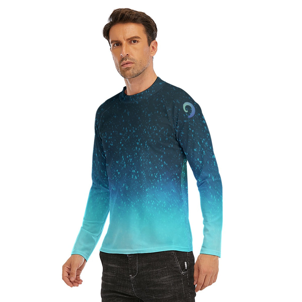 Dark ocean long sleeve surf shirt