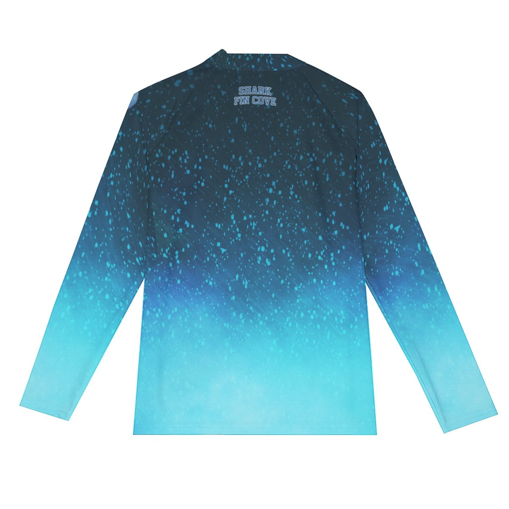 Dark ocean long sleeve surf shirt